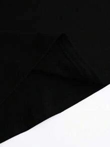 Maweii Plus Size Women Slogan Print Round Neck Short Sleeve Casual T-Shirt