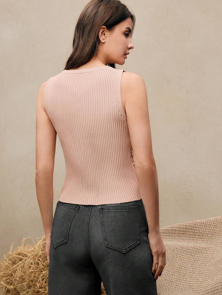 Elegant Sleeveless Champagne Sparkly Tank Top For Women, Versatile For Summer, Elegant, Casual, Festivals
