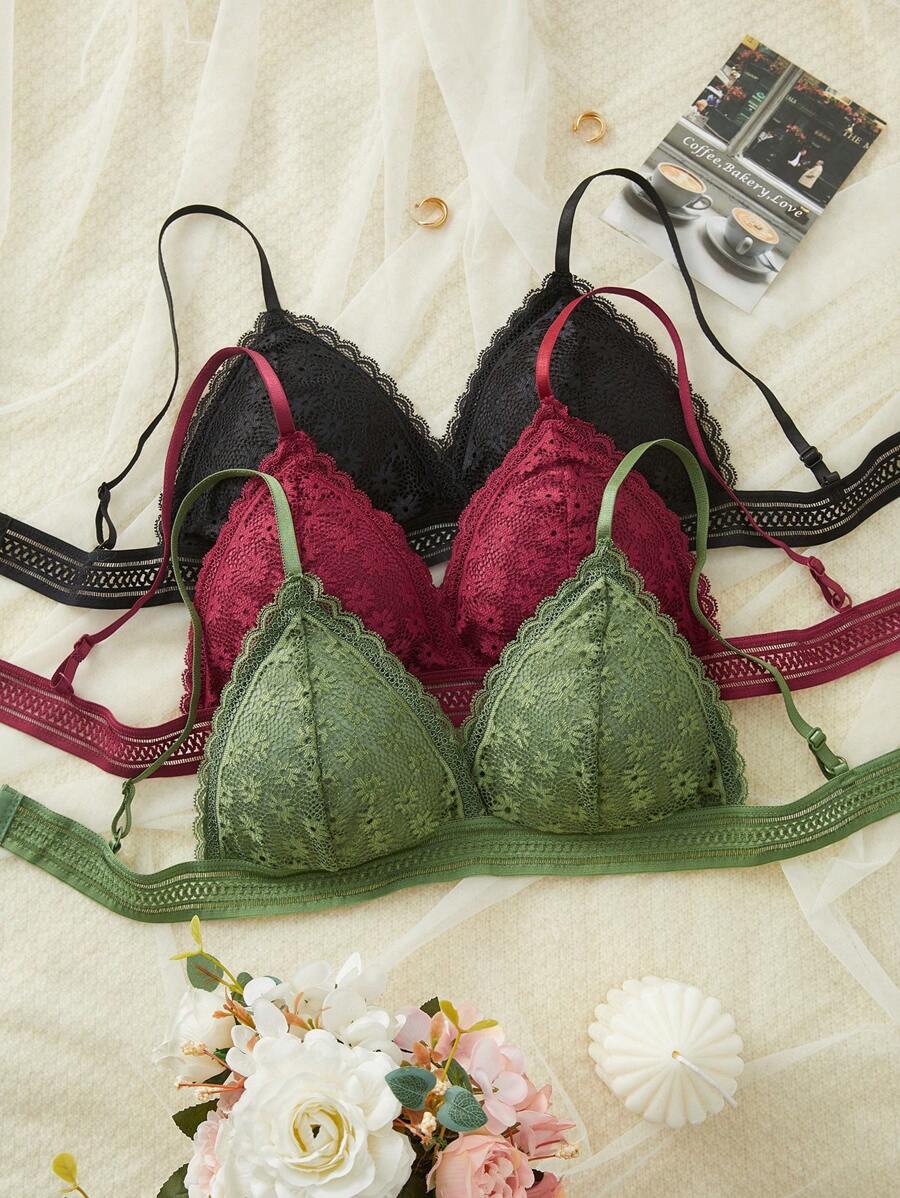 Multi-Pack (3pcs) Wireless Lingerie Bra Set