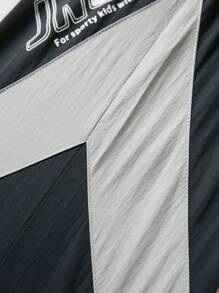SHEIN Pantalon de sport décontracté pour la rentrée scolaire, pantalon de jogging ample à taille élastique et jambes larges pour préadolescentes