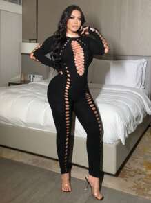 NU&NOW Plus Size Women's Minimalist Fashion Summer Jumpsuit Fall Cloth For Women