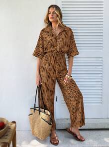 SHEIN VCAY Combinaison mode minimaliste pour femmes, convient pour l'été