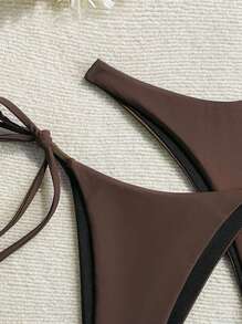 Swim Chiccia 2pcs/Set Women Triangle Bottom Bikini Set For Summer Beach Vacation