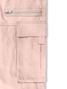 Manfinity Roghcode Quần Cargo Túi Vạt Rộng Cho Nam - Hồng - Xem 5