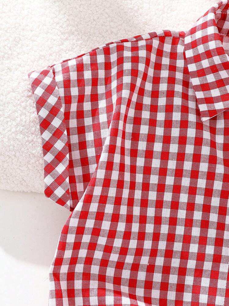 SHEIN Camisa informal de niña con combinación de rayas tejidas - Multicolor - Añade 4