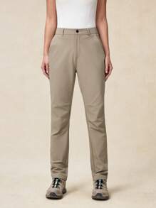 OutZeal Pantalones para senderismo de mujer con ajuste delgado y elástico, resistentes al agua, con múltiples bolsillos, resistentes al desgarro, de nailon, para primavera