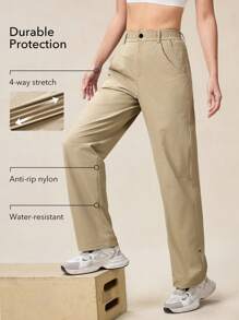OutZeal Pantalones casuales de unicolor para mujer, OutZeal para senderismo