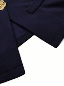 Sweetra Blazer minimalista básico sin mangas con botones grandes de metal para mujer