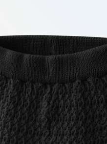 Maija Kids Maija Kids Bộ 2 món/bộ áo không tay và quần short lưới thoáng khí dễ thương cho bé gái đi nghỉ mát, thích hợp mặc ngoài trời và ở nhà, mùa xuân/hè - màu đen - Xem 4