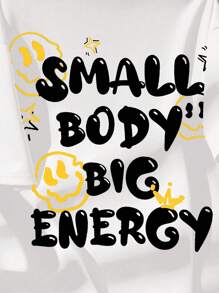 Teen Boy Casual Cartoon Pattern Short Sleeve T-Shirt, Suitable For Summer - White - View 3