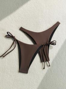 Swim Chiccia 2pcs/Set Women Triangle Bottom Bikini Set For Summer Beach Vacation