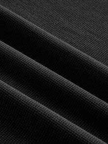 Manfinity RelaxMax Men's Hooded T-Shirt And Shorts Set, Casual & Fashionable, Suitable For Summer,Summer Minimalist Fashion Designer Basic Style, Soft And Comfortable, Perfect For Vacation, Streetwear, And Daily Casual Wear, Offering A Relaxed Fit, Ideal For Couples' Gatherings, A Thoughtful Gift For Husbands, Boyfriends, Girlfriends, Or Dads, Suitable For Outdoor Travel, Great For Wedding Parties, An INS Versatile Piece, A Must-Have For Spring And Summer Gatherings, Blending A Fashion Style Of Maturity, Steadiness, And Wisdom, Especially Suitable For Middle-Aged And Young Successful Individuals. - Black - View 5