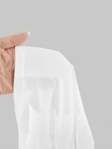 SHEIN ICON Váy hè dây mảnh phong cách tối giản giản dị dành cho nữ - trắng - Xem 6