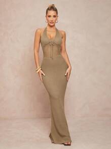 Lumalex Spring Swimsuit Swimwear Swim Cover-Up Bikini Set Outing Summer Swimsuit Swimwear Swim Vacation Easter Bohemian BOHO Sea Beach Hot Outdoor Richly Layered Wedding Season Banquet Coming Of Age Ceremony Beach Seaside Women's Sexy Hollow-Out Knitted Patchwork Backless Dress