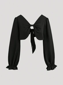 SHEIN Unity 女式修身碎花复活节吊带迷你连衣裙 + 雪纺披肩夹克套装，修身大码两件套 - 彩色 - 查看 5