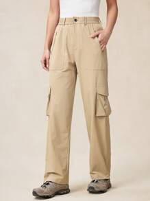 OutZeal Pantalones ligeros y elásticos resistentes al agua y desgarros para senderismo de mujer, con bolsillos cargo, apropiados para actividades al aire libre