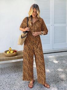 SHEIN VCAY Combinaison mode minimaliste pour femmes, convient pour l'été