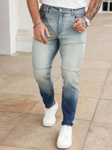 Manfinity Homme 男士简约时尚牛仔裤，适合夏季