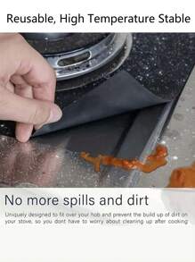 6pcs Gas Stove Protection Pads (10.6 In X 10.6 In ) Reusable, High Temperature Stable, Oil Resistant, Non Stick, Easy To Clean, Kitchen Accessories - Multicolor - View 14