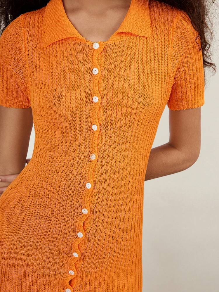 SHEIN Maija 2025 Summer New Women's Summer Dress, Textured Knit Open Front Party, Wedding Guest, Festival, Brunch Elegant Outfit, Beach Dress