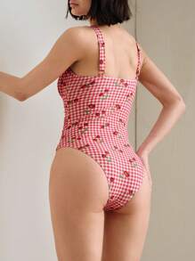 Swim Mod Women One-Piece Swimsuit, Simple And Fashionable, Suitable For Summer - Multicolor - View 2