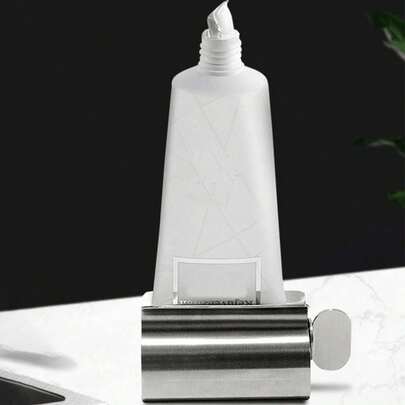 Cirelle 1pc 304 Stainless Steel Toothpaste Squeezer, Manual Squeegee For Toothpaste, Household Slouchy Person's Squeezer, Ointment Squeezer, Bathroom Tool Home Bathroom Decor Summer