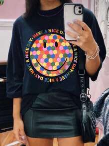 女士夏季短袖简约时尚 T 恤