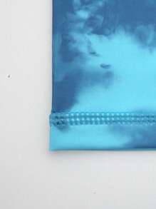 CoralVoy Men Surfing Graphic T-Shirts Short Sleeve, Minimalist Style Suitable For Summer Man Swim Trunks,Hawaiian - Blue - View 8