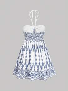 SHEIN MOD Women's Floral Print Boho Style Spaghetti Strap Dress,Casual Women Outfits,90s Outfit,Renaissance Dress,Country Concert Outfit,Cruise Attire Women,Country Outfits Women,Suitable For Holiday, Picnic, Beach