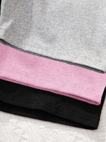 SHEIN 3pcs/Pack Tween Girls Casual Simple Mid-Length Leggings, Suitable For Spring And Summer, School, Campus, College - Multicolor - View 7