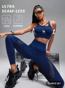 Innovista Innovista Bộ đồ tập luyện liền mạch Leopard Snake thể thao hỗ trợ cao họa tiết động vật hoang dã nhanh khô Athleisure Yoga Pilates HIIT tập luyện văn phòng đến phòng tập thể dục quần bó chạy bộ đồ thể thao mùa thu quần áo mùa thu in áo ngực chống tia UV quần bó lưới chức năng thoáng khí kiểm soát bụng nén tôn dáng chạy bộ tập luyện tim mạch ngoài trời khỏe mạnh TT lan truyền - Màu xanh hải quân - Xem 2