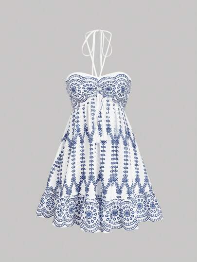 SHEIN MOD Women's Floral Print Boho Style Spaghetti Strap Dress,Casual Women Outfits,90s Outfit,Renaissance Dress,Country Concert Outfit,Cruise Attire Women,Country Outfits Women,Suitable For Holiday, Picnic, Beach