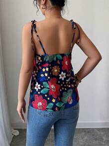 Chiquease 印花休闲吊带背心，简约时尚，适合夏季 - 彩色 - 查看 2