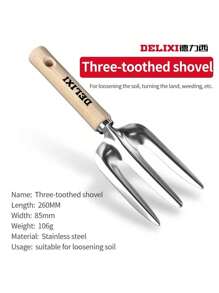 Cirelle 3pcs/Set Stainless Steel Gardening Tools, Home Gardening Small Shovel Set, Combination Of Garden Tools - Red and White - View 5