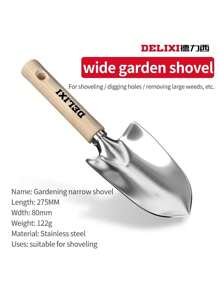 Cirelle 3pcs/Set Stainless Steel Gardening Tools, Home Gardening Small Shovel Set, Combination Of Garden Tools - Red and White - View 6