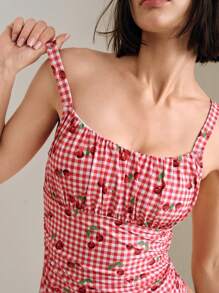 Swim Mod Women One-Piece Swimsuit, Simple And Fashionable, Suitable For Summer - Multicolor - View 3