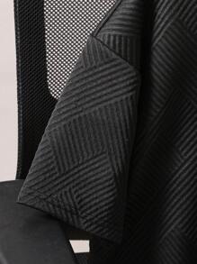 SHEIN Teen Boy Round Neck Simple Fashionable Short Sleeve T-Shirt, Suitable For Summer - Black - View 3