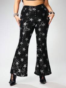 ROMWE Grunge Punk Rave Outfits 节日大码裤子