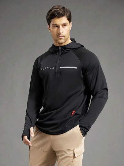 Manfinity Sport Polished Men's Casual Minimalist Style Pullover Sweatshirt, For Daily Wear