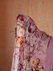 MOTF PREMIUM 对比色蕾丝露肩沙滩罩衫裙 - 彩色 - 查看 7