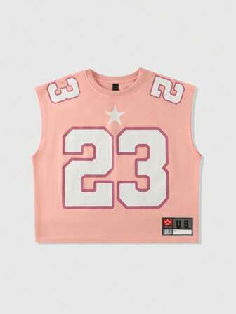 Prep Débardeur ample de type crop top avec imprimé numérique, pour homme, été