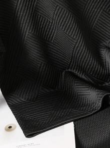 SHEIN Teen Boy Round Neck Simple Fashionable Short Sleeve T-Shirt, Suitable For Summer - Black - View 4