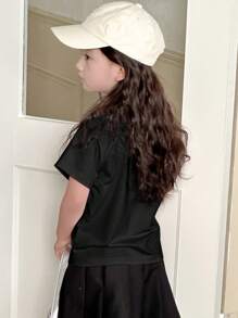 Dazy Kids 女童秋季圆领针织图案刺绣T恤 - 彩色 - 查看 2