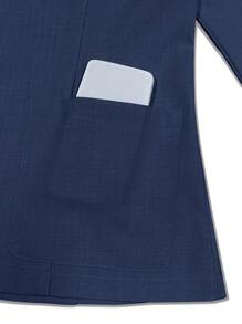 Franclia 女士条纹拼布长袖纽扣西装外套，休闲通勤，秋冬季