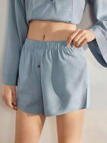 Ocili Leisure Women's Plain Color Casual Home Pants, Minimalist Design Suitable For Summer