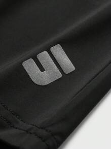 JNSQ Short de sport professionnel pour l'extérieur, retour à l'école. Ensemble de shorts de course pour enfants avec taille élastique et impression réfléchissante 3M