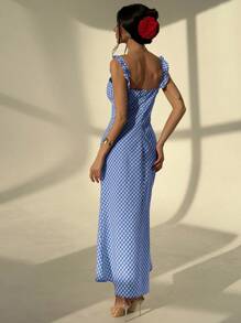 Aloruh Women Casual Midi Dress, Simple And Fashionable, Suitable For Summer - Multicolor - View 2