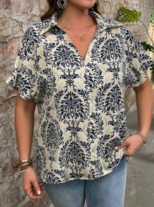 SHEIN LUNE Abito lungo elegante da sera, comodo e fresco, per il relax estivo delle donne, adatto per la Festa di San Patrizio, la Primavera e lo stile bohémien - Multicolore - Visualizzare 5