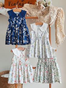 Vintaside Kids 女宝宝简约时尚休闲夏装 - 駝色 - 查看 7