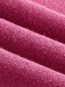 Comfortcana Día de San Valentín, camiseta de manga corta de corte holgado tejida con efecto vintage desgastado y lavado ácido, talla grande